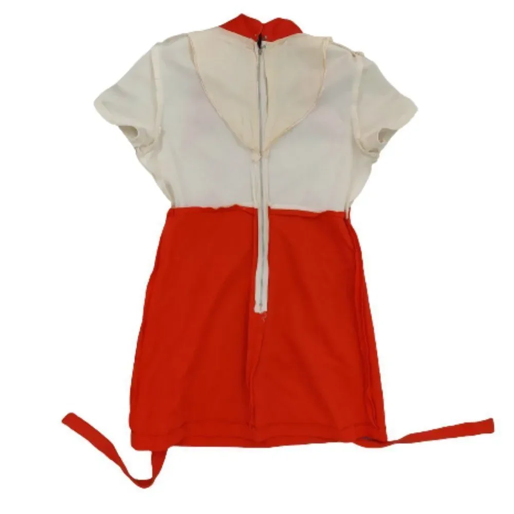 Vintage 1960s 1970s Pointed Dagger Collar Empire Waist Babydoll Dress - Picture 10 of 15